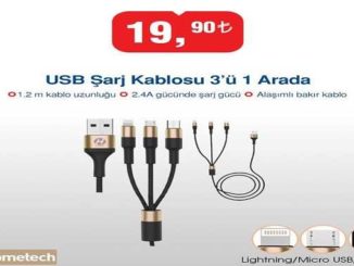 Bim Hometech USB Şarj Kablosu 3’ü 1 Arada Yorumları ve Özellikleri