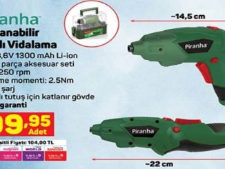 A101 Piranha Katlanabilir Şarjlı Vidalama Yorumları ve Özellikleri