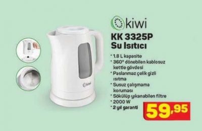 A101 Kiwi KK 3325P Su Isıtıcı Yorumları ve Özellikleri