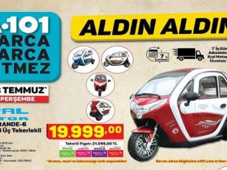 A101 Kral Motor KR40 Grande-6 Elektrikli Üç Tekerlekli Scooter Yorumları ve Özellikleri