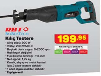 A101 RBT Robustech Kılıç Testere Yorumları ve Özellikleri